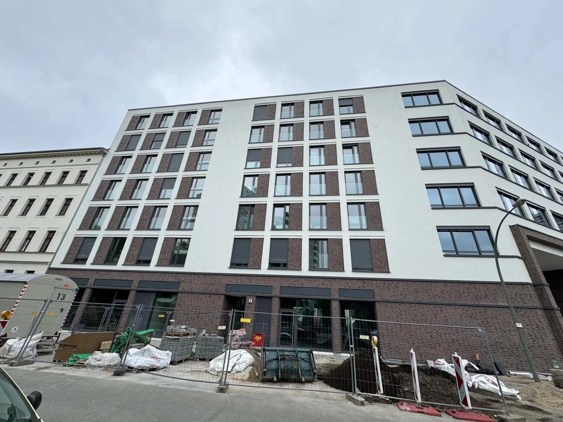 WDVS-Fassade eines Berliner Neubaus